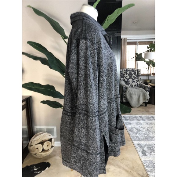 Paul Sisti Speckled Button Front Jersey Jacket - Picture 3 of 8